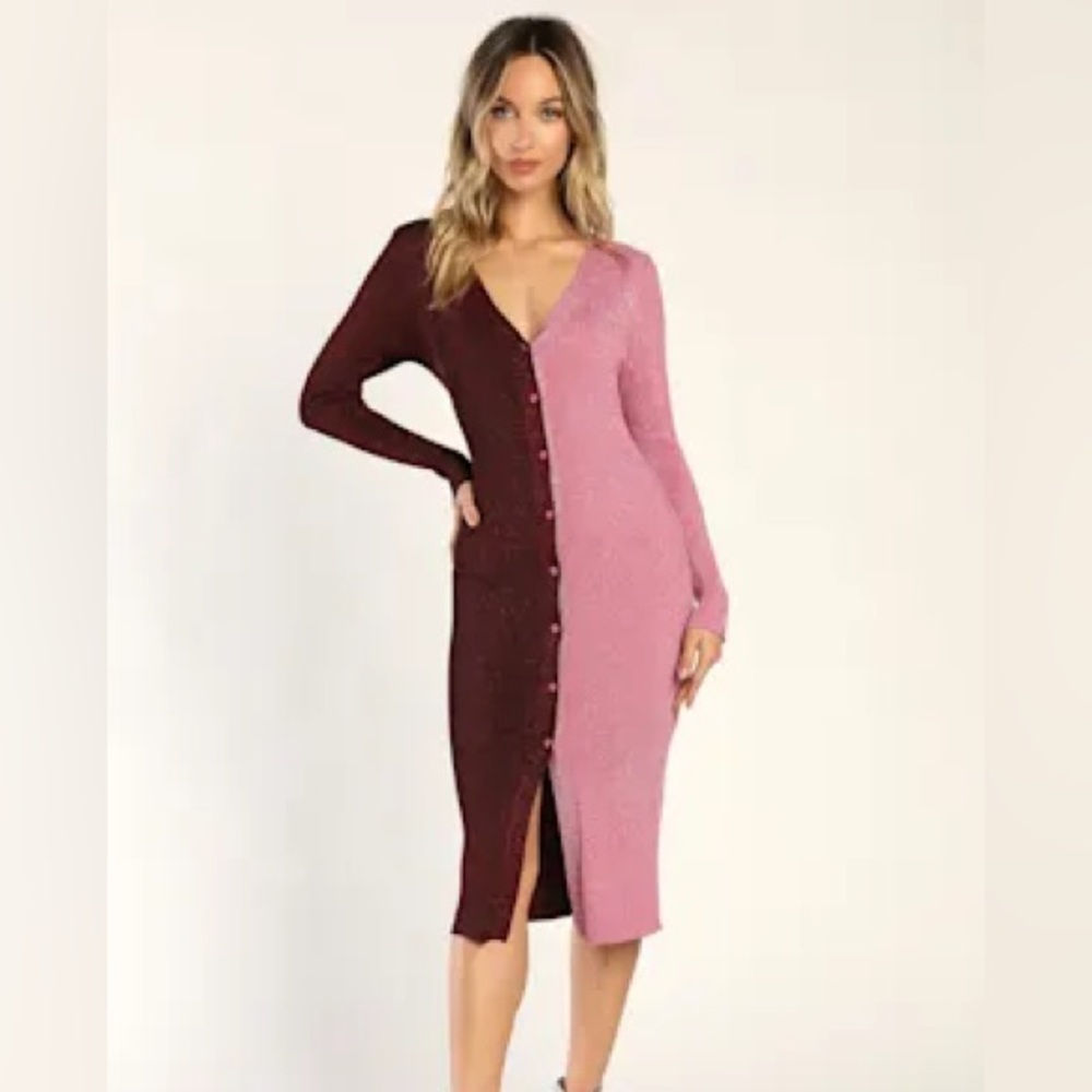 Lulus sparkle sweater dress size XS